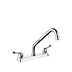 8" Dual-handle Brass Kitchen Sink Faucet